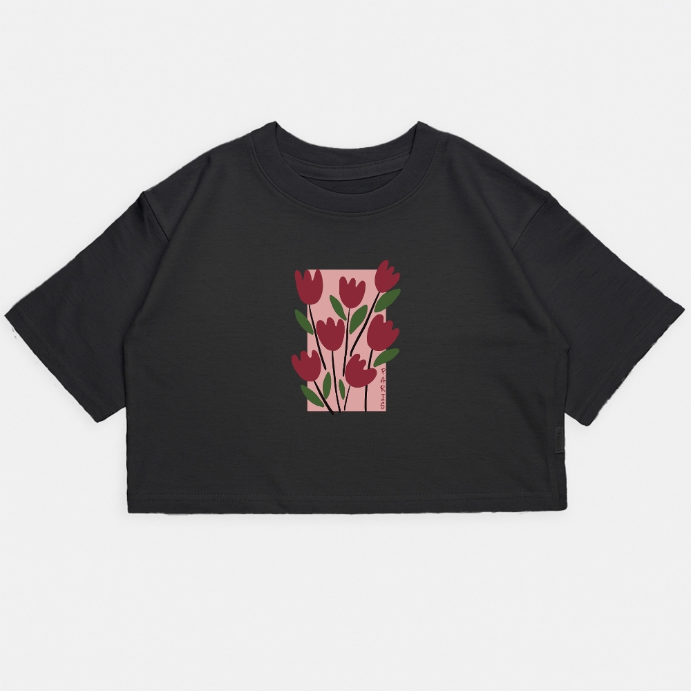 Nena - Crop Kim Oversize Rosas - Imagen 3