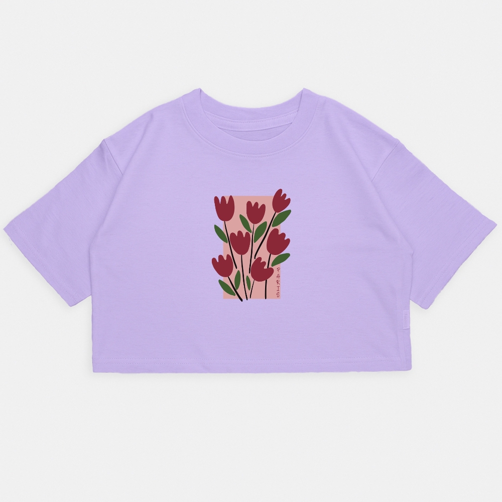 Nena - Crop Kim Oversize Rosas - Imagen 4