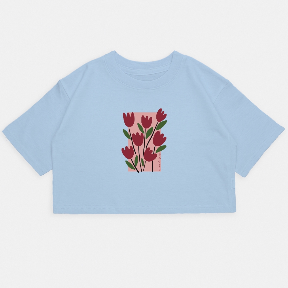 Nena - Crop Kim Oversize Rosas - Imagen 5