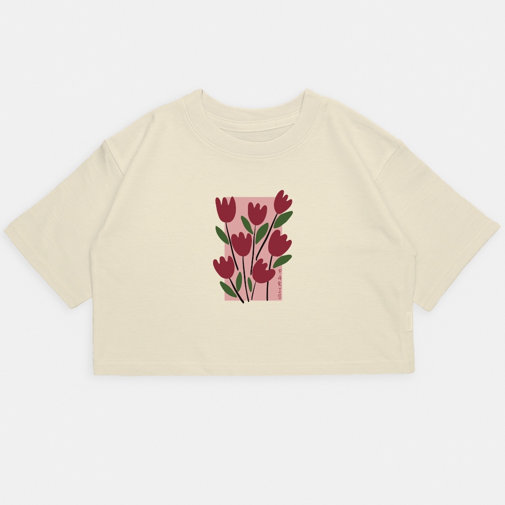 Nena - Crop Kim Oversize Rosas - Imagen 6