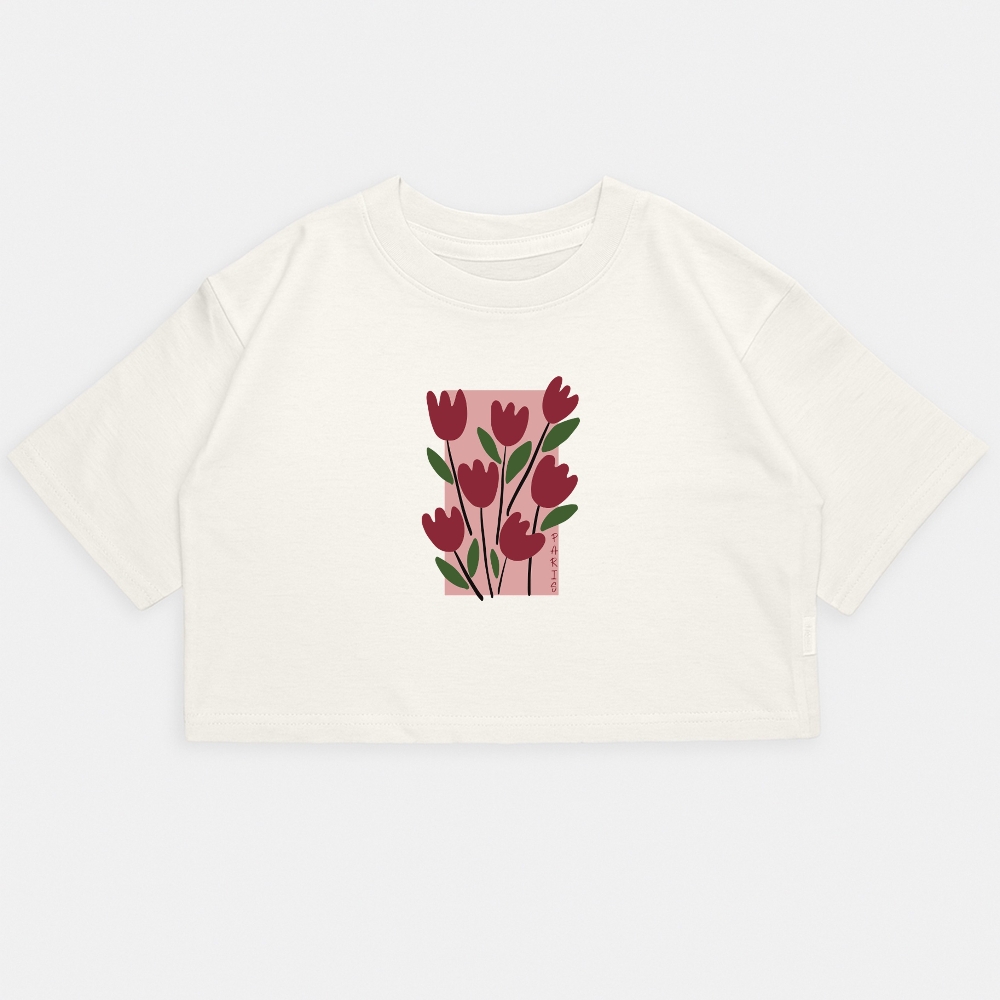 Nena - Crop Kim Oversize Rosas - Imagen 7