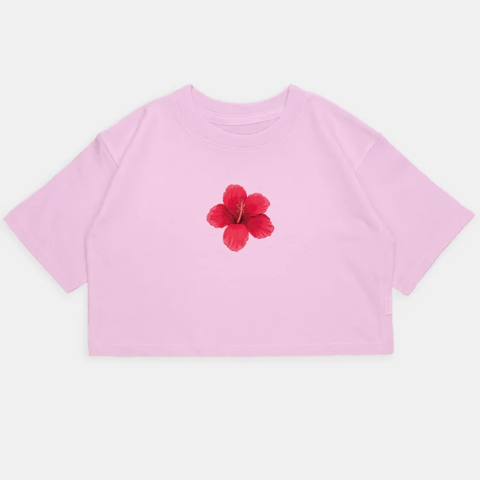 Nena - Crop Kim Oversize Hibiscus
