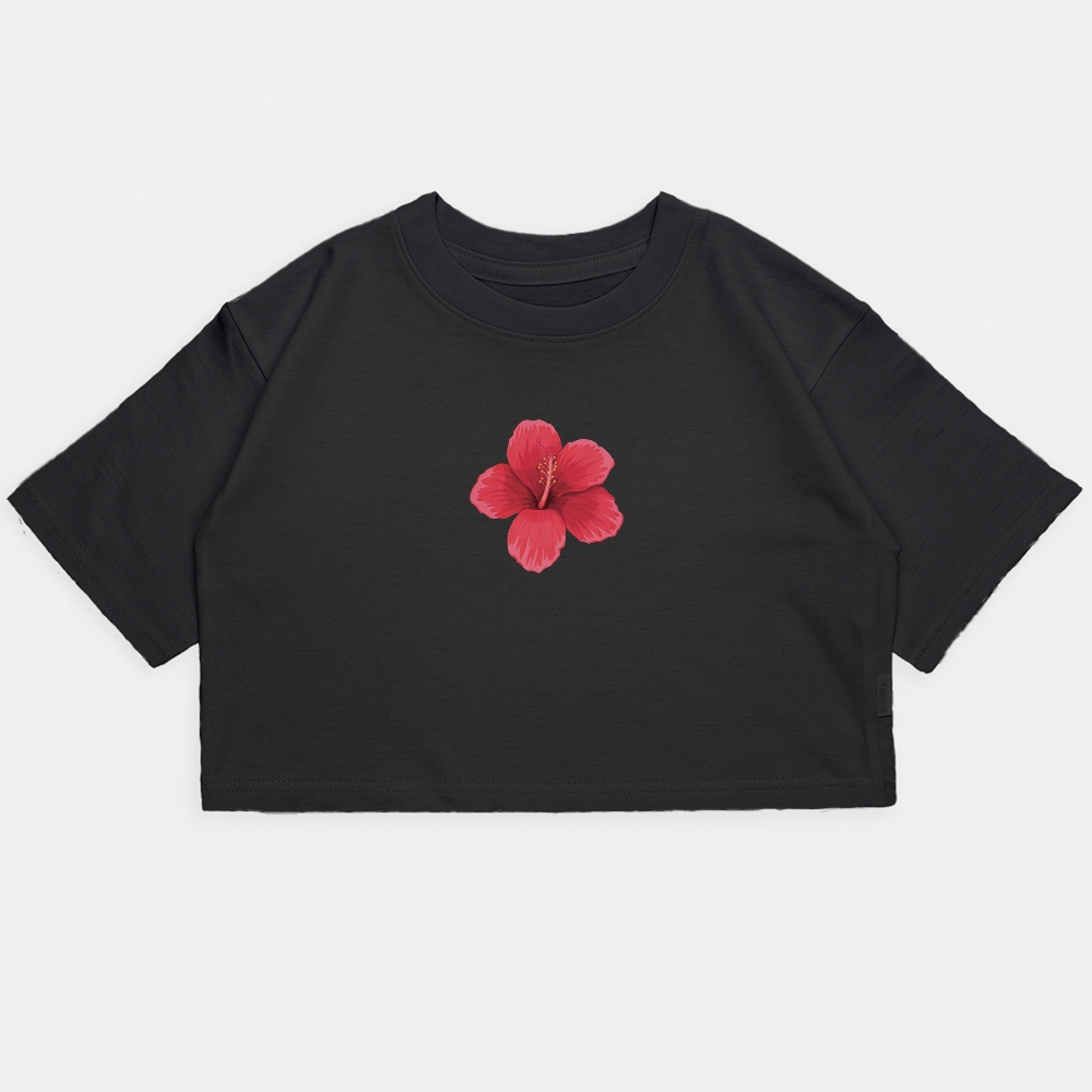 Nena - Crop Kim Oversize Hibiscus - Imagen 2