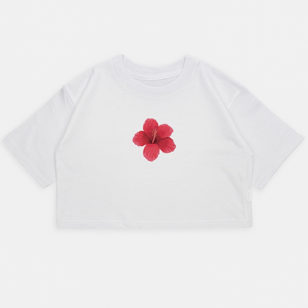 Nena - Crop Kim Oversize Hibiscus - Imagen 3