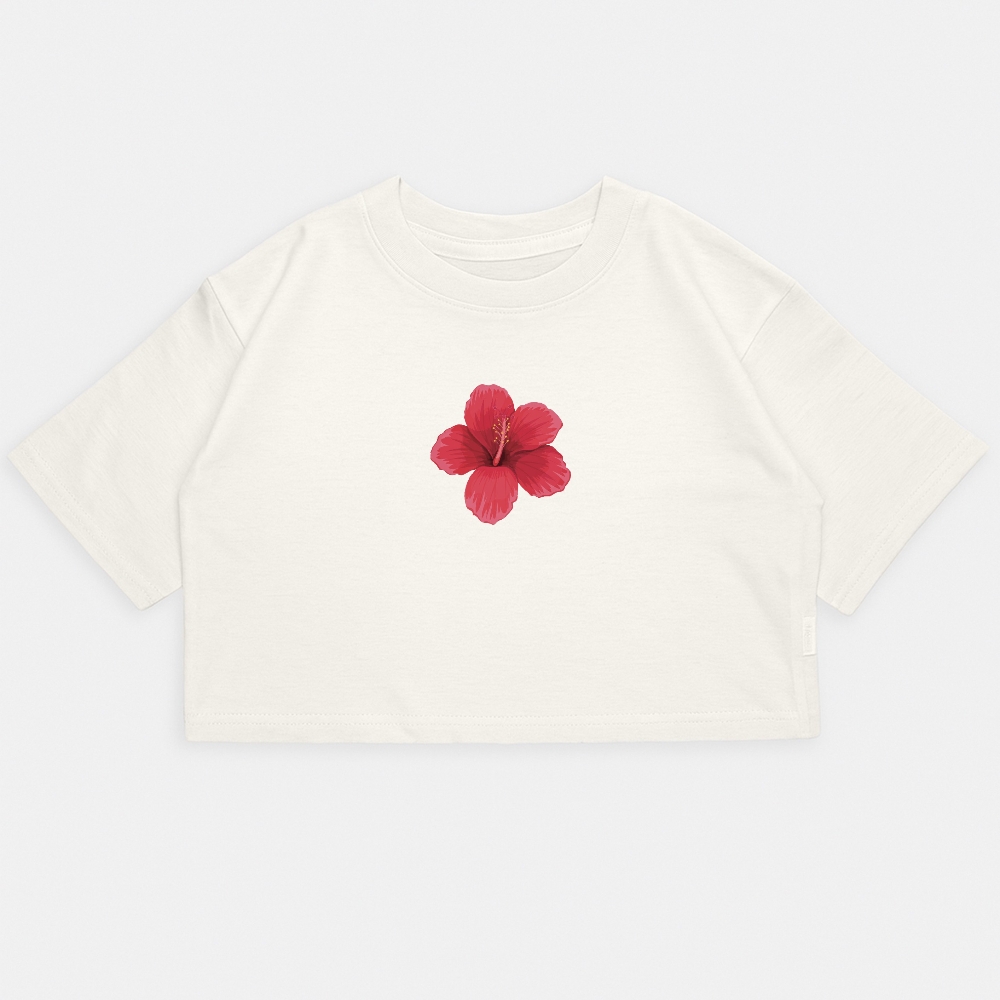 Nena - Crop Kim Oversize Hibiscus - Imagen 4