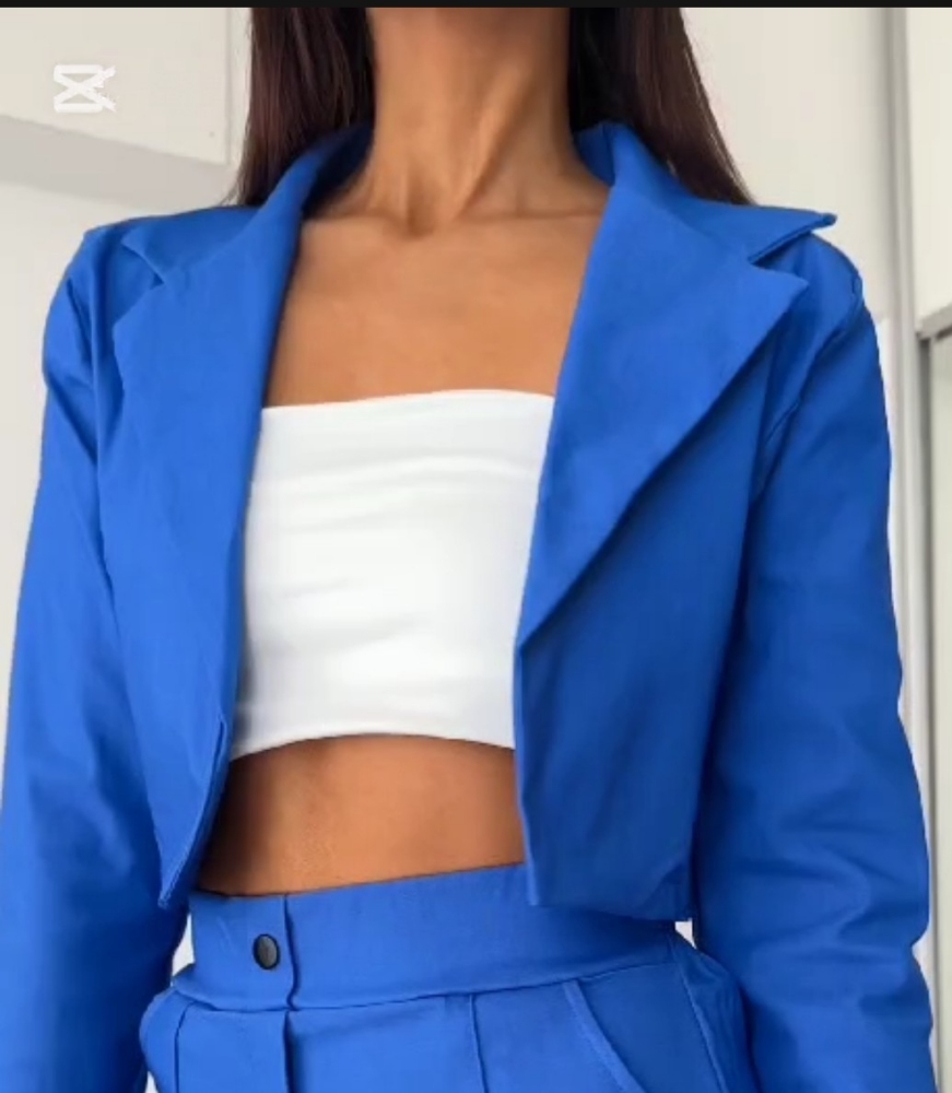 Blazer Corto de Bengalina Elastizada - Imagen 2