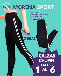 Calza Dos Tiras Blancas