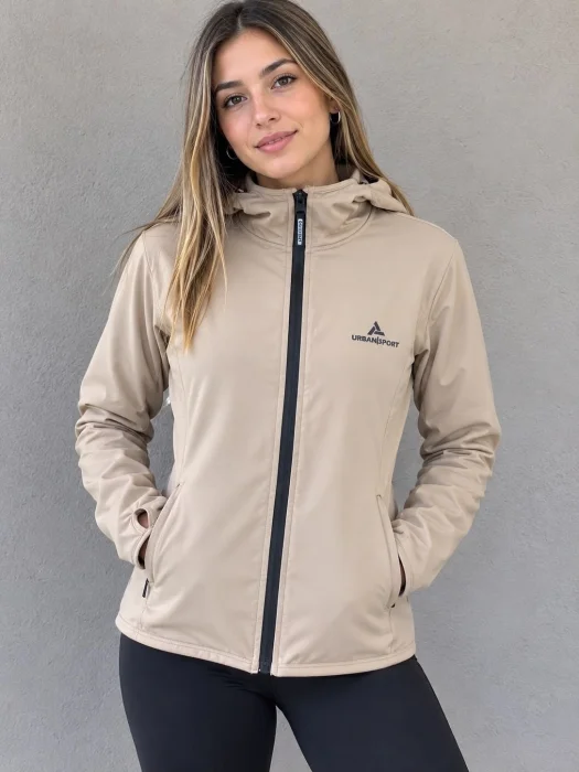 Campera Lycra Mujer con Capucha