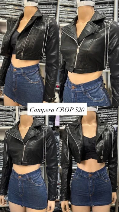 Cuero Yd Crop con Cadenas