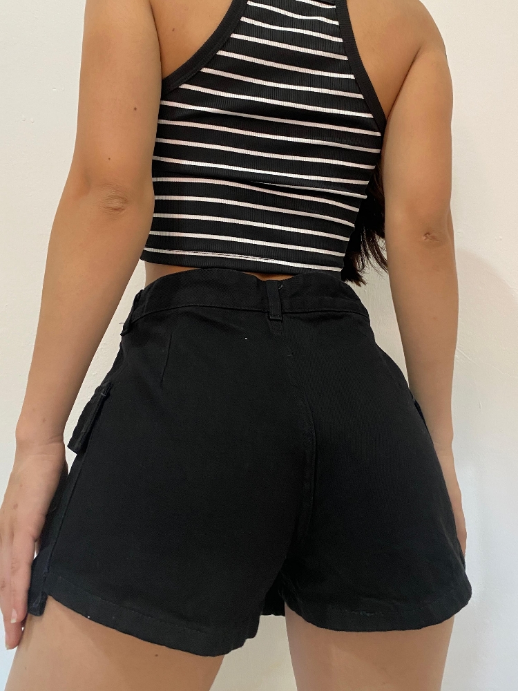 Short Pollera Erola Black Rígida Cargo 8 - Imagen 2