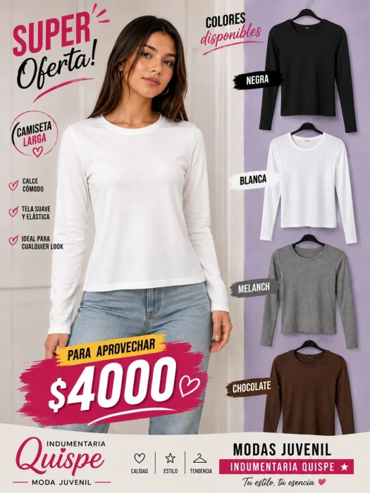 Camisetas Largas