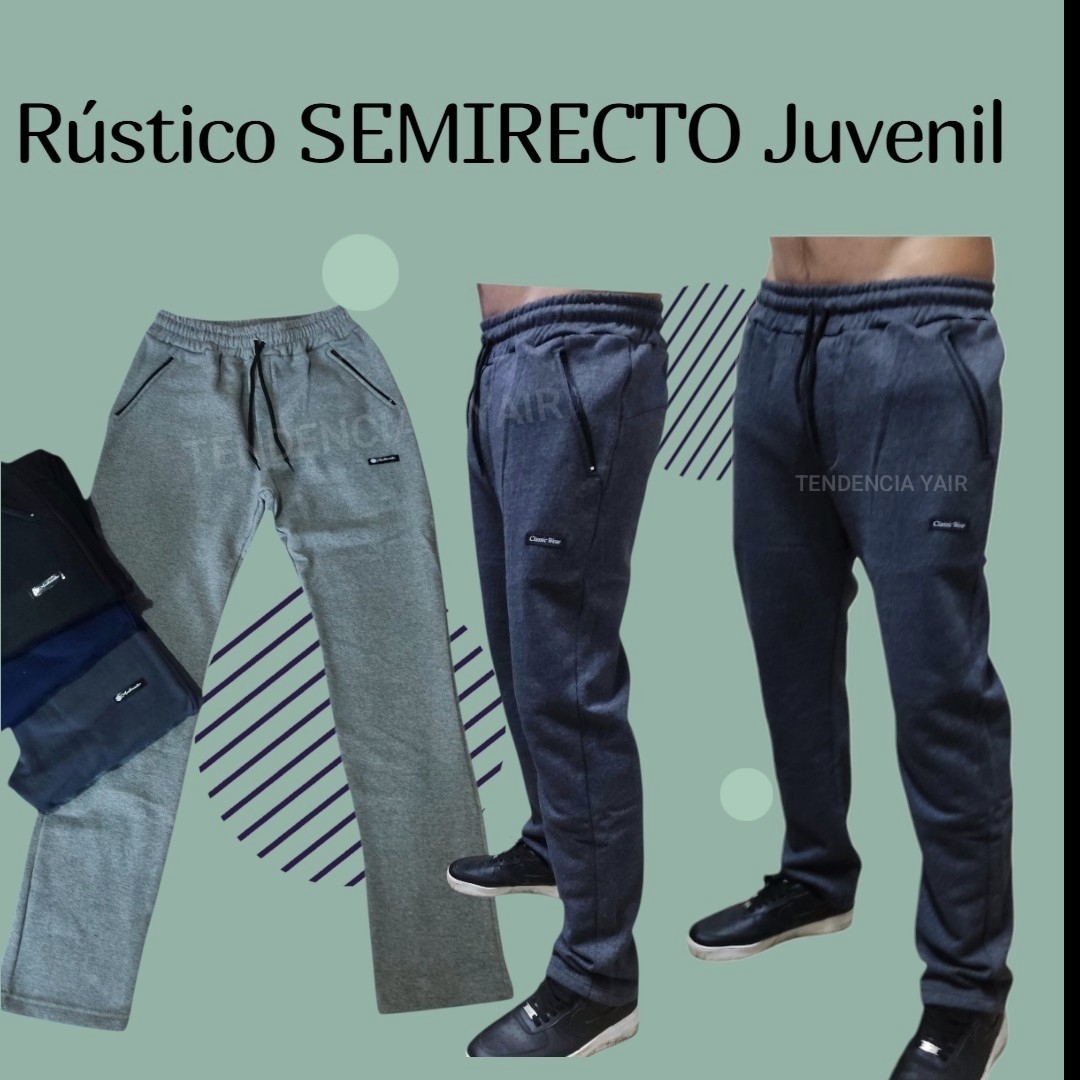 Rústico.. Jogging Semirecto.. Bolsillos con Cierre - Imagen 3