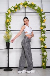 Art 221-2 - 36 al 44 - Baggy Gris Arenado + Bolsillo Fuelle "trend" - Miniatura 6