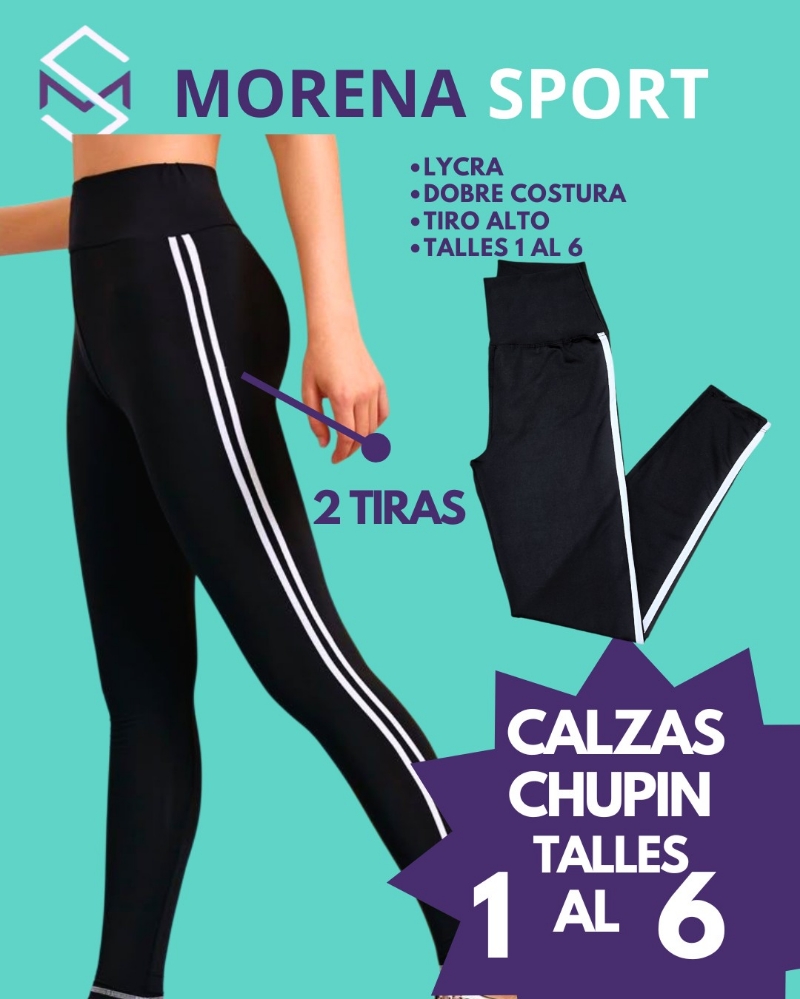Chupin Lycra 2 Tiras Blancas - Imagen 2