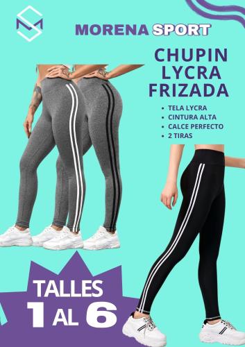 Chupin Lycra 2 Tiras Blancas