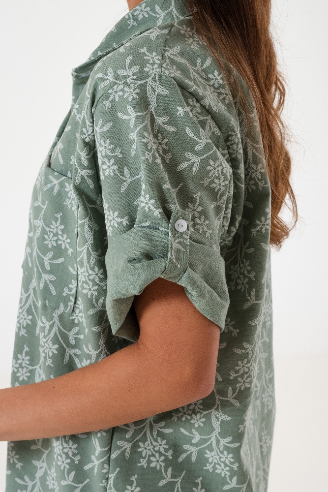 Camisa Lino Simil Bordado_ivy(l, 2xl) - Imagen 3