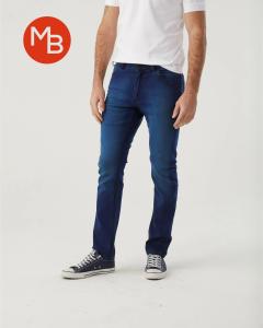 Pantalon Jean Elastizado Chupin Azul Hombre