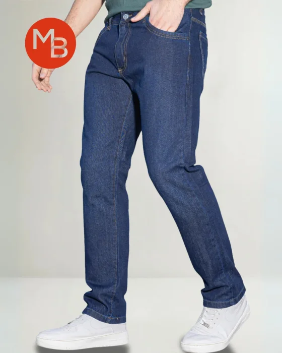 Pantalón Jean Recto Rígido Hombre