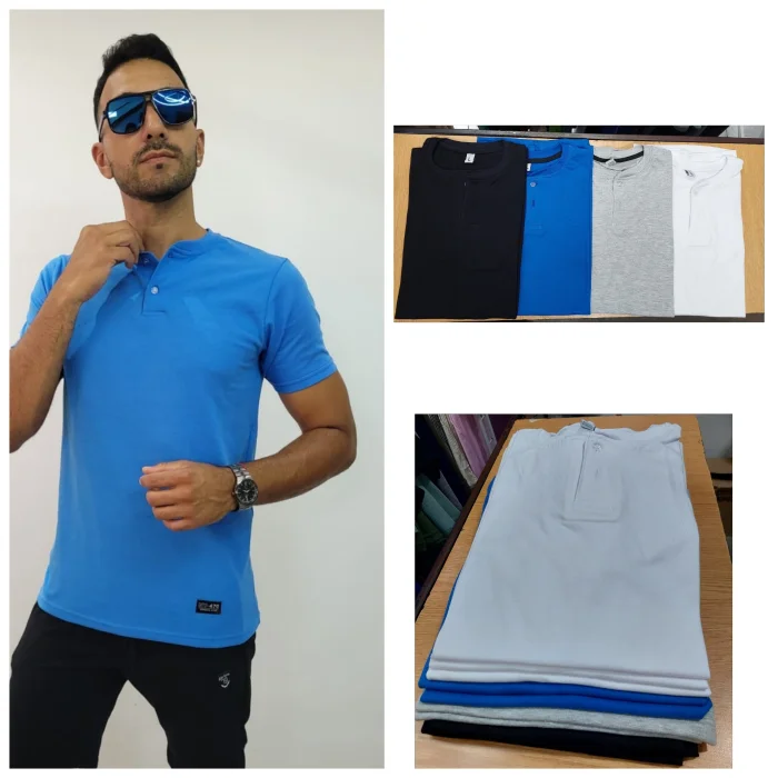 Remeras  Boton  Algodón Peinado