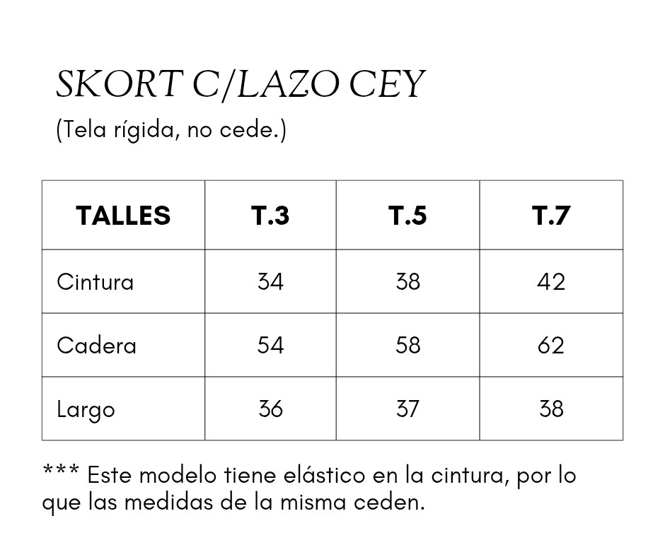 Short Pollera C/lazo Cey - Imagen 4