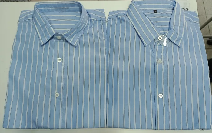 Camisa para Hombre Rayada Manga Larga.