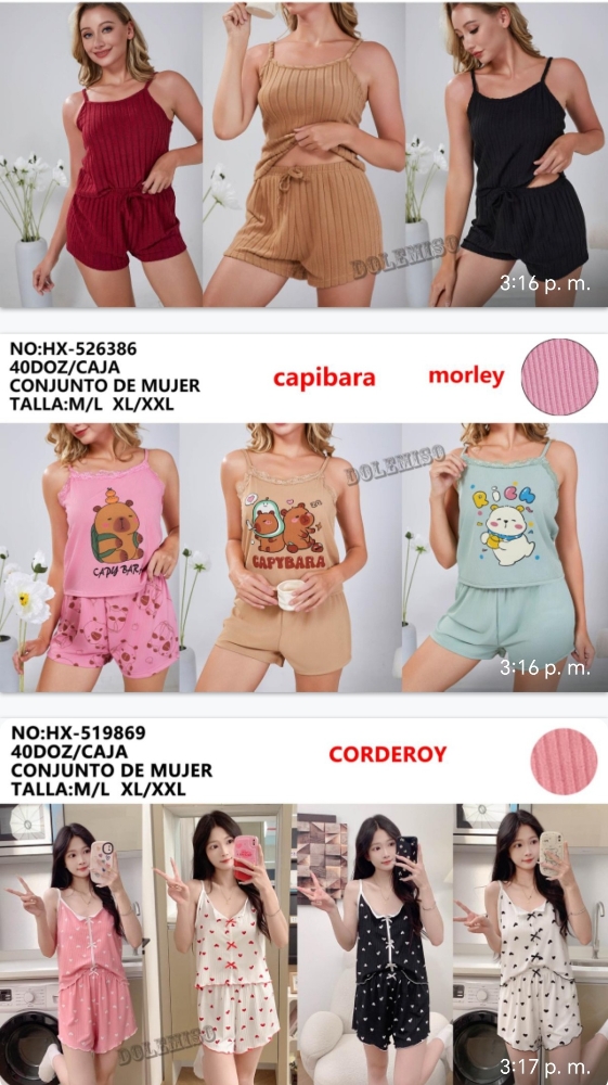 Pijamas de Mamá Tres Piezas - Imagen 3