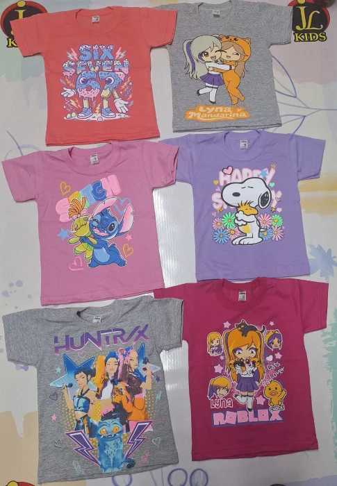 Remera Personajes Nena Jersey Peinado