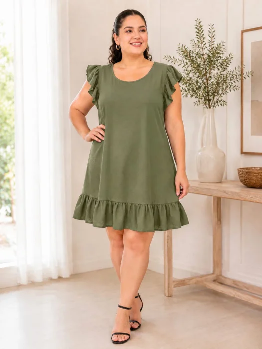 Vestido con Volado