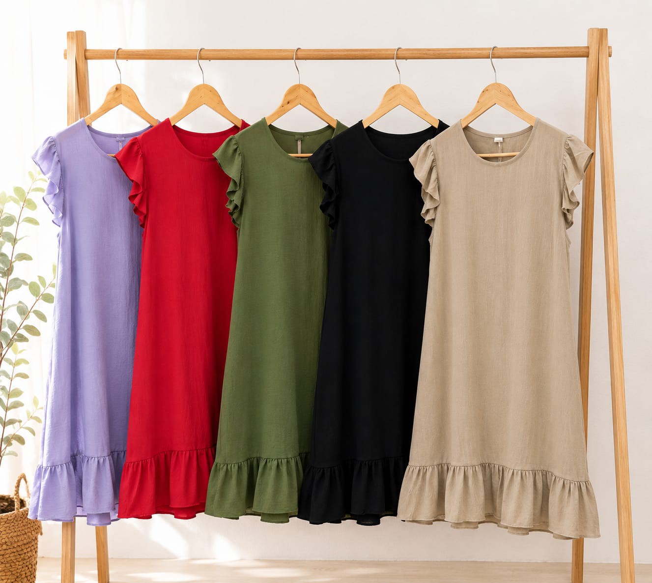 Vestido con Volado - Imagen 3