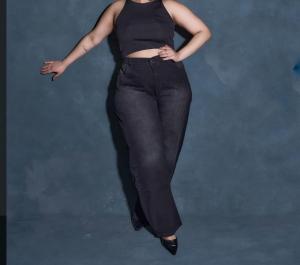 Wide Leg Gris Gastado