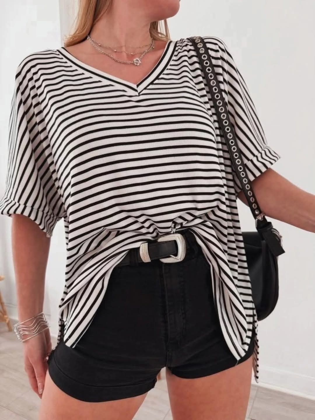 Remeron Rayado Escote V - Imagen 2