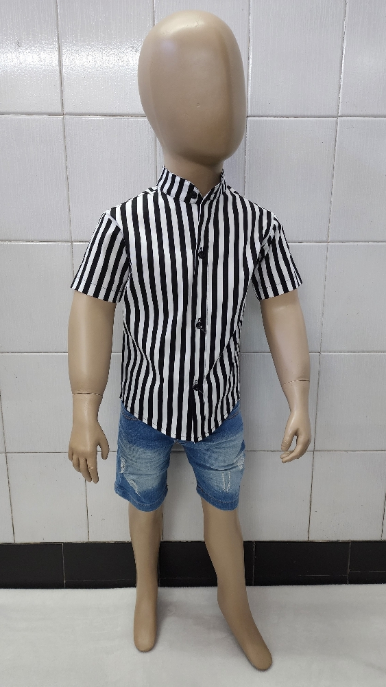 Camisas Elastizada Importado de Bebé Cuello Mao - Imagen 2