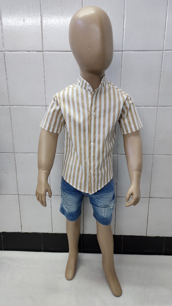 Camisas Elastizada Importado de Bebé Cuello Mao - Imagen 3