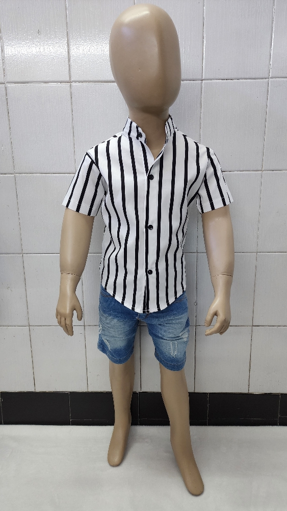 Camisas Elastizada Importado de Bebé Cuello Mao - Imagen 4