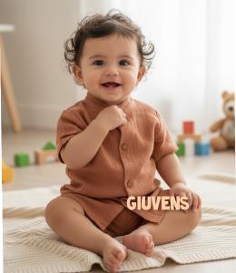 Conjunto de Bebe Lino con Camisa Cuello Mao 1 al 5