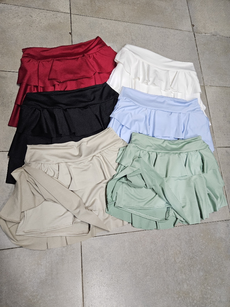 Short Pollera C-3 Volados Microfibra - Imagen 3