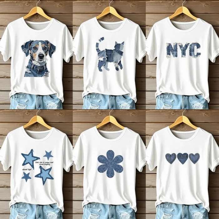 Remera Estampa Jeans