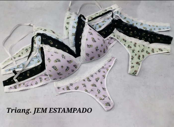 Conjunto Triangulito Jem Estampado