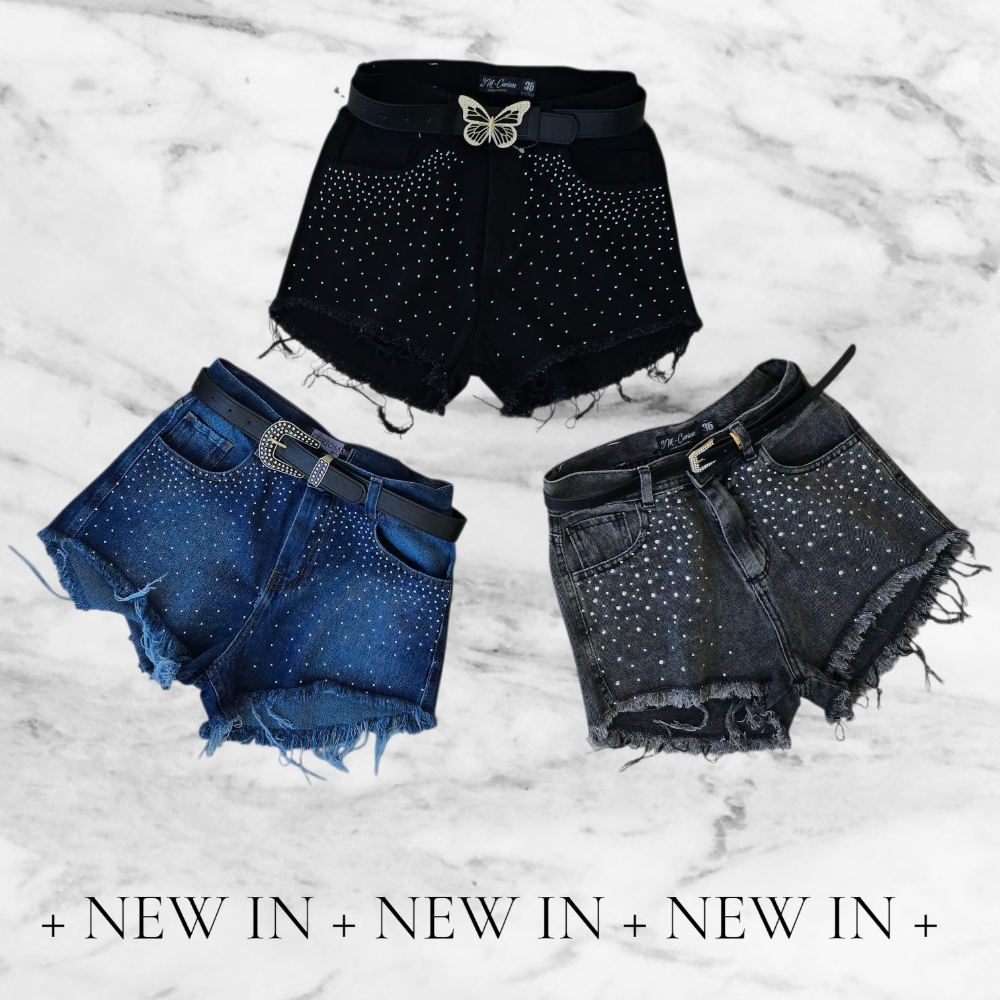 Shorts con Brillos Strass - Imagen 4