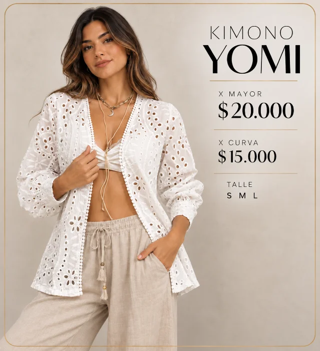 Kimono Yomi Broderie Importado