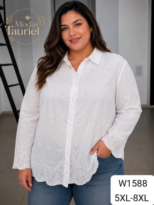 Camisas Broderi Talle Especial