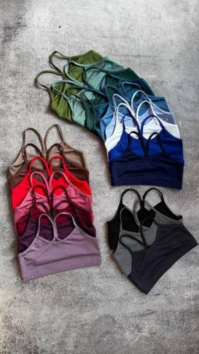 Top Tira Fina Lycra Liso - Miniatura 5