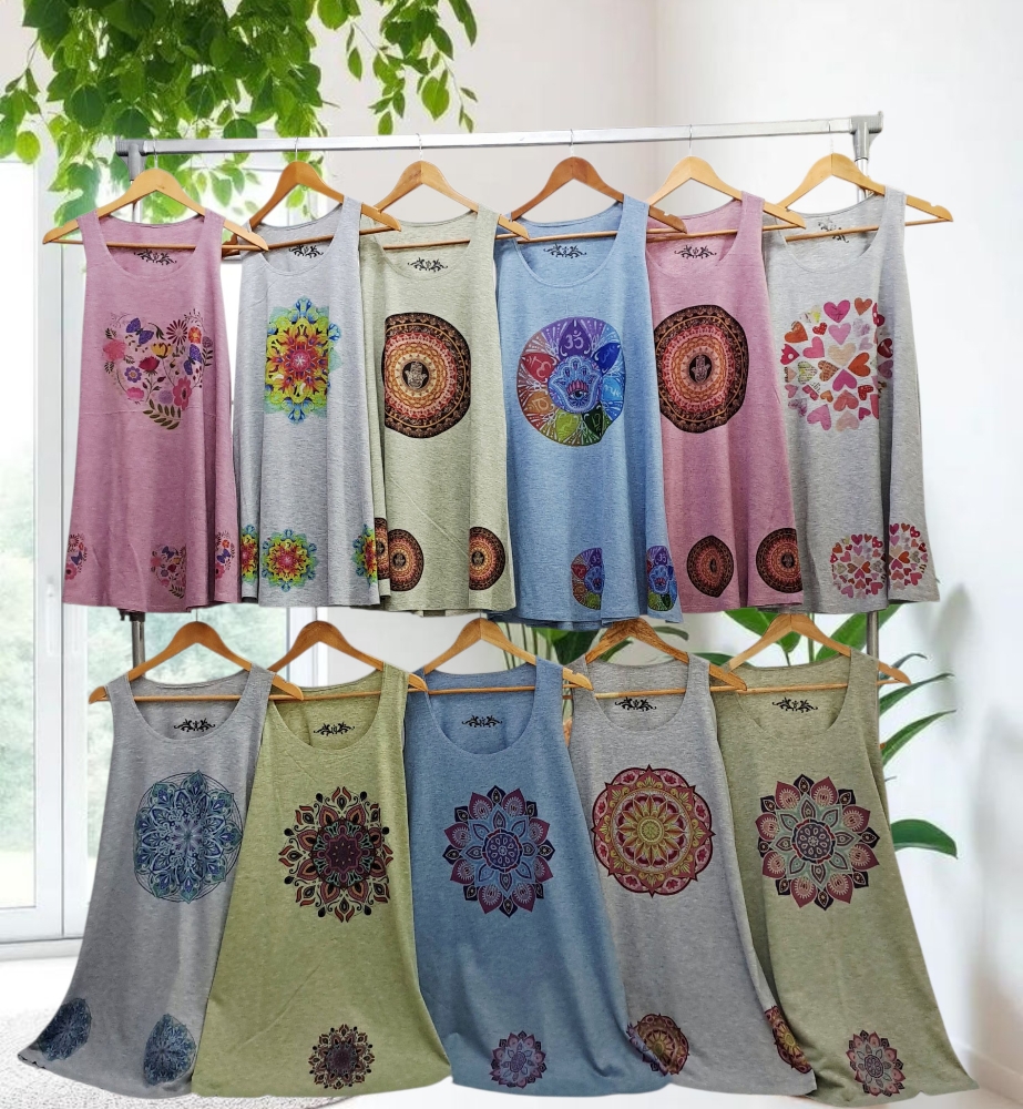 Vestido Musculosa Jaspeado C/ Mandalas - Imagen 2