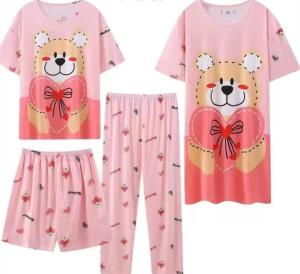 Pijama Set de 4 Piezas. Adultos