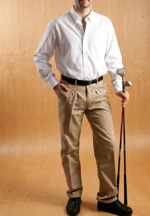 Pantalón Negro Gabardina Corte Clasico Pinzado  Hay Más Colores