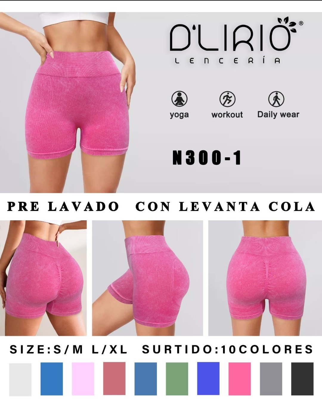 Shorts con Levanta Cola Levanta Cola D'lirio - Imagen 2