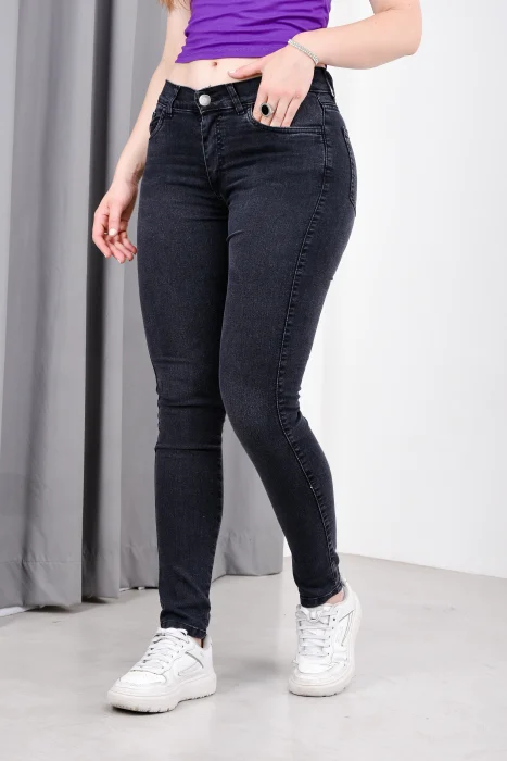 Jean Chupin Gris Scasso Jeans
