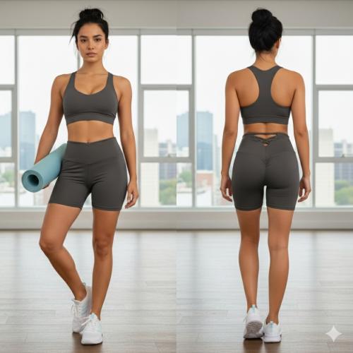 Short Efecto Levanta Cola Trenzado Push Up