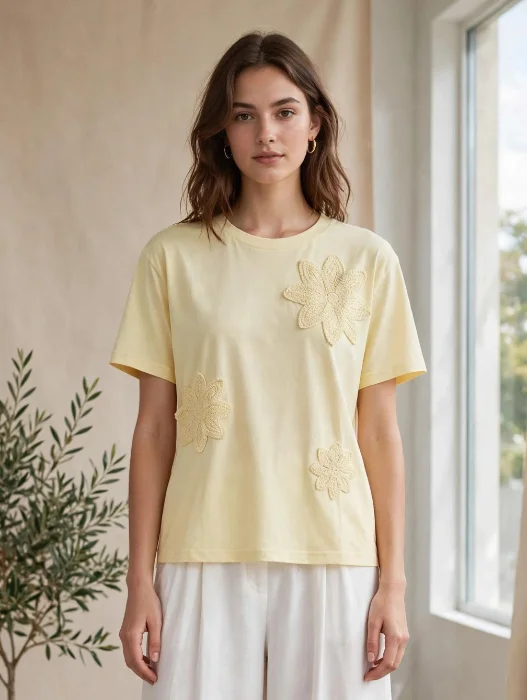 Remera Flor Tejidos