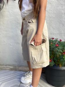 Bermuda Baggi Beige Unisex - Miniatura 3